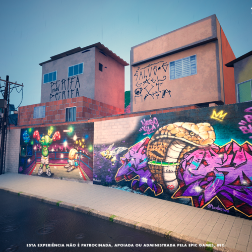 Dojo Maps, The Art of Fear, grafite, arte urbana, Fortnite